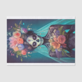 Papel De Seda Lágrimas de la Olvidada, Novia Gótica Brillante