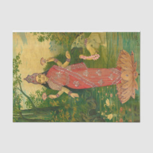 Papel De Seda Lakshmi por Raja Ravi Varma