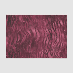 Papel De Seda Laminado Purpura Glam Brillo Rayas de Tigre