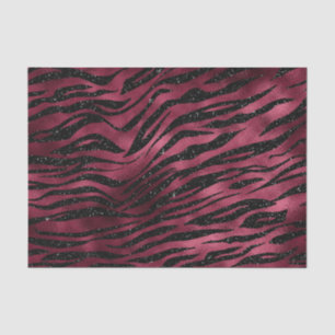 Papel De Seda Láminas de Purpura Glam Rayas de Tigre