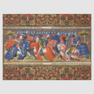 Papel De Seda Lancelot del lago en el torneo de Camelot