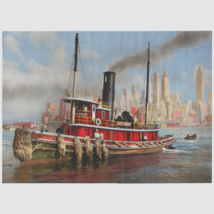Papel De Seda Lancha - Remolcador - The Watuppa 1935