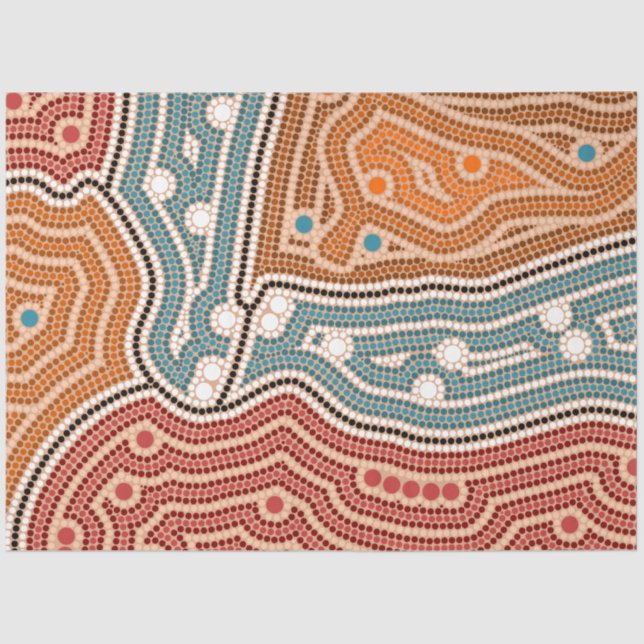 Papel De Seda Landschaft vor der Besiedelung (Anverso)