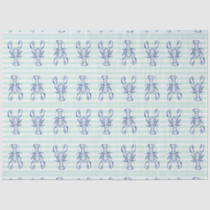 Papel De Seda Langostas azules