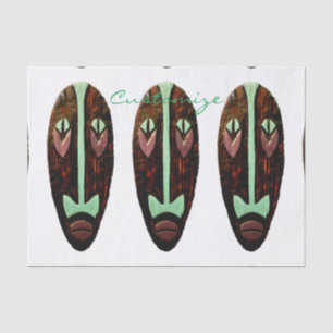 Papel De Seda Larga máscara tiki Thunder_Cove