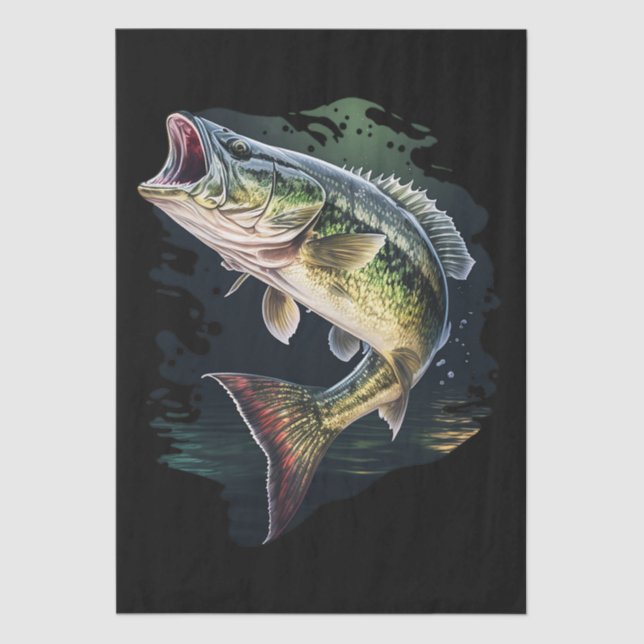 Papel De Seda Largemouth Bass Fishing (Anverso)