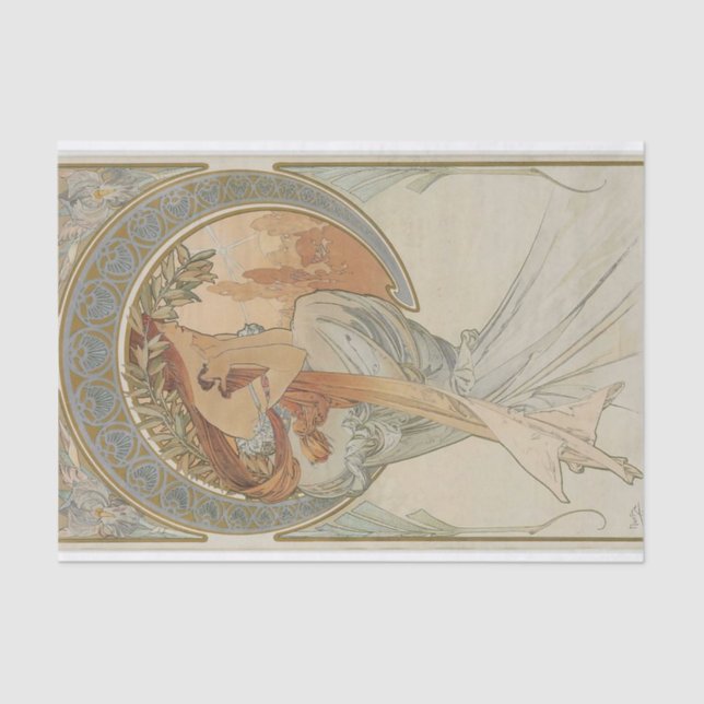 Papel De Seda Las artes de Alphonse Mucha (Anverso)
