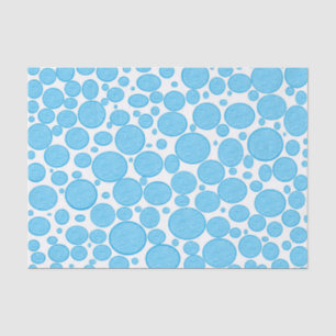 Papel De Seda Las burbujas azules aligeraron el papel seda