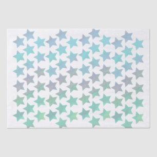Papel De Seda Las estrellas del bonito Pastel en blanco