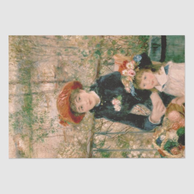 Papel De Seda Las hermanas de Renoir Shabby Chic Tissue Paper (Anverso)