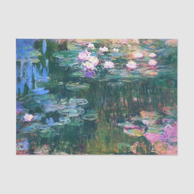 Papel De Seda Las lacrimógenas de agua de Monet  (Anverso)