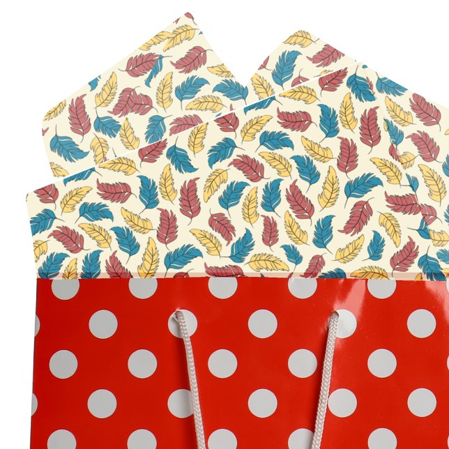 Papel De Seda Las plumas de los Personalizados rojos, azules y a (Subido por el creador)