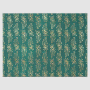 Papel De Seda Las plumas del pavo real abstracto de oro en el de
