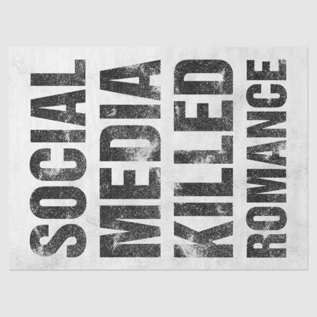 Papel De Seda Las redes sociales mataron el romance (Anverso)