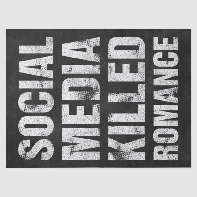 Papel De Seda Las redes sociales mataron el romance (Anverso)