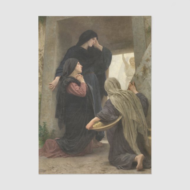 Papel De Seda Las Santas Mujeres por William Bouguereau (Anverso)