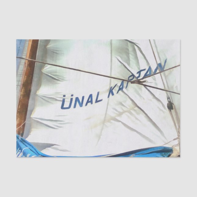 Papel De Seda Las Velas De Arailado De Unal Kaptan (Anverso)