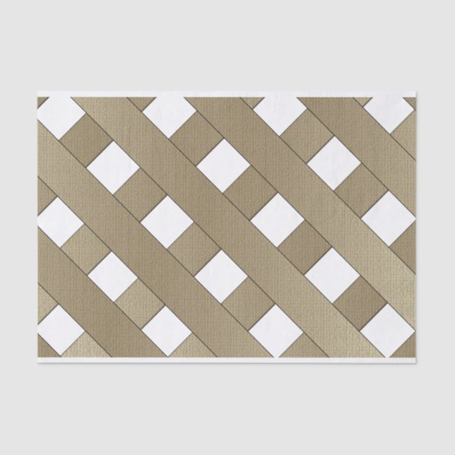 Papel De Seda Lattice Fence (Anverso)