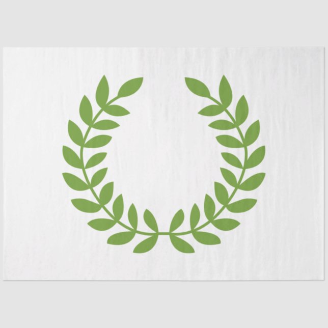 Papel De Seda Laurel Wreath (Símbolo griego antiguo) (Anverso)
