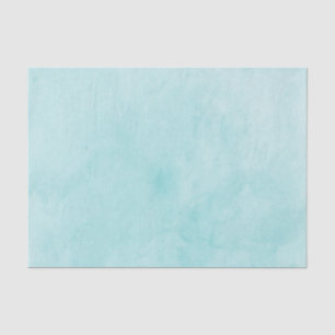 Papel De Seda Lavado de acuarela azul turquesa de moda