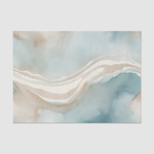 Papel De Seda Lavado de agua sereno con cielo azul