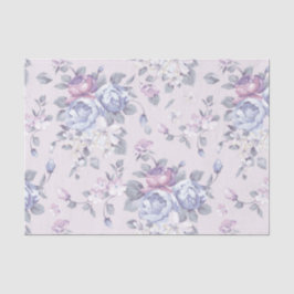 Papel De Seda lavanda, azul, rosas, país, lamentable, elegante,
