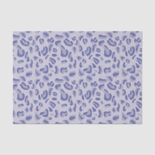 Papel De Seda Lavanda con patrón de leopardo púrpura