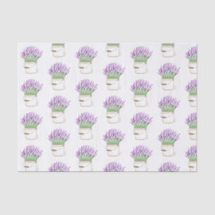 Papel De Seda Lavanda en un cubo