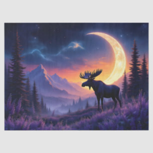 Papel De Seda Lavanda Moose Crescent Moon