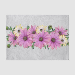 Papel De Seda Lavanda y margaritas amarillas