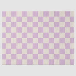 Papel De Seda Lavanda y tablero de verificación blanco desactiva