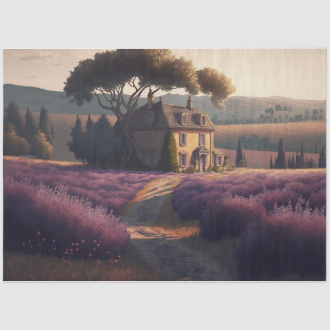 Papel De Seda Lavendar Villa (Anverso)