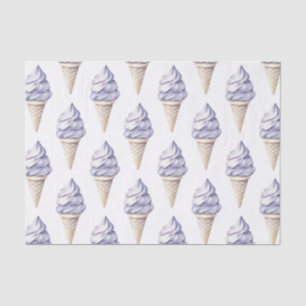 Papel De Seda Lavender Purple Ice Cream Cones Cumpleaños