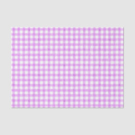 Papel De Seda Lavender Watercolor Gingham Tissue Paper