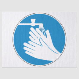 Papel De Seda Lávese las manos (Salud y Seguridad) (Higiene)