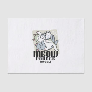 Papel De Seda Laze Furr Days - Diseño de gatos perezosos