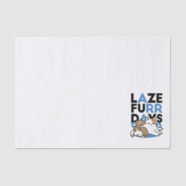 Papel De Seda Laze Furr Days - Diseño de gatos perezosos