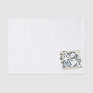 Papel De Seda Laze Furr Days - Diseño de gatos perezosos