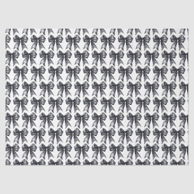 Papel De Seda Lazo de Coqueta Negro (Anverso)