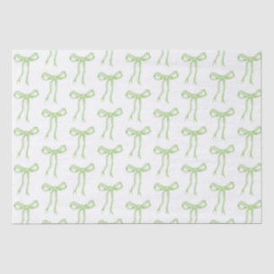 Papel De Seda Lazo de lazo verde coquette haciendo un nudo