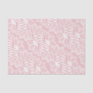 Papel De Seda Lazo floral rosa
