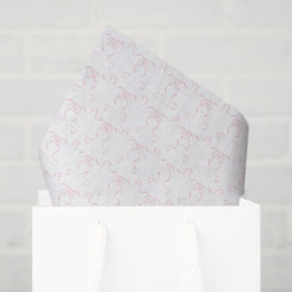 Papel De Seda Lazos de acuarela rosa pálido