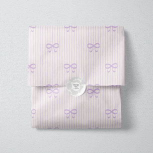Papel De Seda Lazos de cinta Coquette Lila Polvorienta