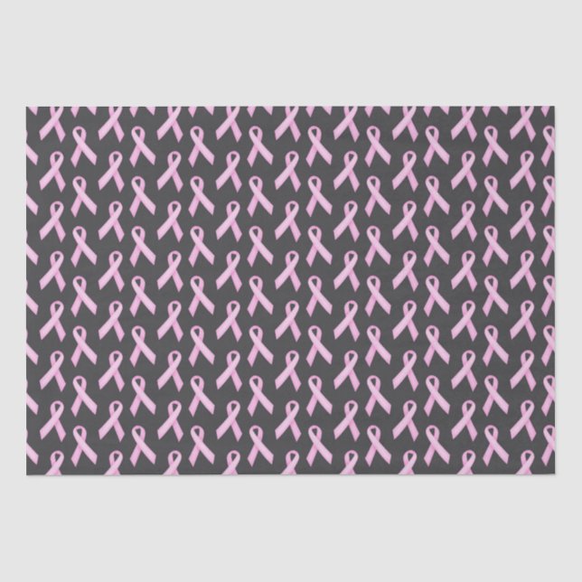 Papel De Seda Lazos de Conciencia del Cáncer de Mama (Anverso)