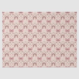 Papel De Seda Lazos de vaquera rosa coqueta Cumpleaños occidenta
