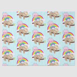 Papel De Seda Lazy Slote lindo con sol y arcoiris