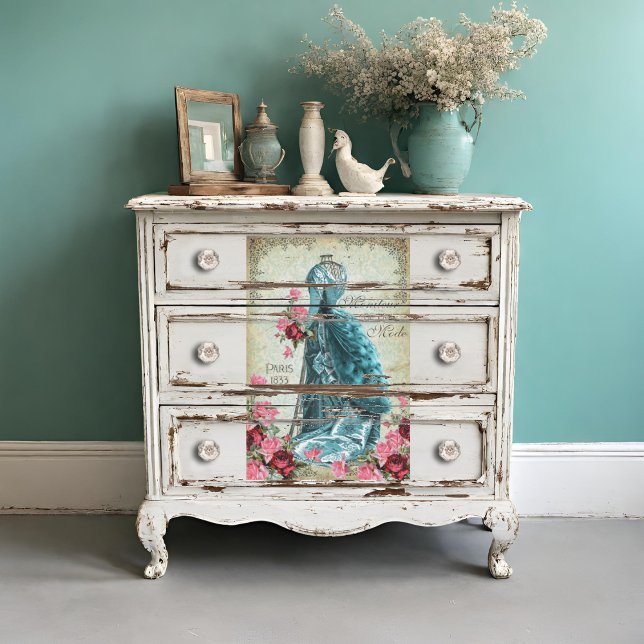 Papel De Seda Le Moniteur de le Mode French Fashion Decoupage (Subido por el creador)