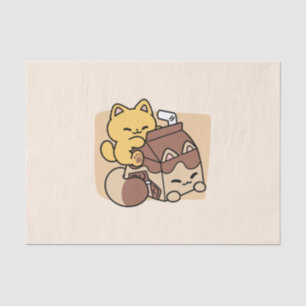 Papel De Seda Leche de Chocolate Sorbiendo Felicidad – Comida de