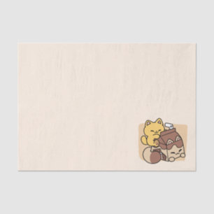 Papel De Seda Leche de Chocolate Sorbiendo Felicidad – Comida pa