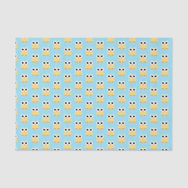 Papel De Seda "Lechuza Amarilla" (Anverso)